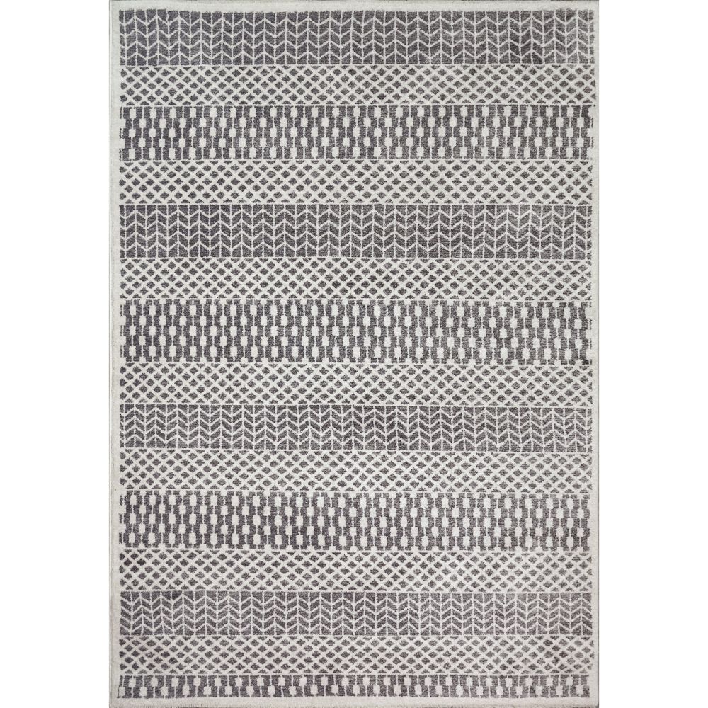 Dynamic Rugs 3303-109 Hera 9 Ft. X 11.5 Ft. Rectangle Rug in Ivory/Grey 